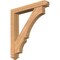 Ekena Millwork Balboa Arts and Crafts Smooth Bracket w/ Offset Brace, Western Red Cedar, 5 1/2"W x 34"D x 38"H BKT0604X34X38BOA03SWR - alternate 1